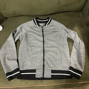 Reebok Heather Gray Bomber Jacket